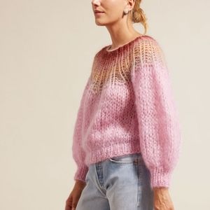 Maiami x Madewell Mohair Pink Knit Sweater Berlin